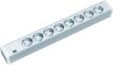 BACHMANN Steckdosenleiste 19" 1,5HE PVC 8-fach 2,0m Zuleitung  – 333.601