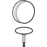 GEBERIT GE Trim set for bath waste, Split d52mm, with rotary handle, matt black – 150.300.14.1