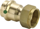 VIEGA Viega Verschraubung mit SC Sanpress 2263 flachdichtend in 15mm x G1 Sibr   – 305 000