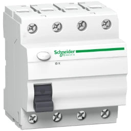 SCHNEIDER ELECTRIC Acti 9 ID K - Residual Current Circuit Breaker - 4P - 40A - 30mA - Type A-G - Rated Current - A9Z09440