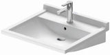 DURAVIT Duravit Starck 3 Vital Washbasin 600mm with overflow, with tap platform, 1 tap hole, white – 0309600000