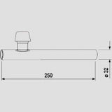 EISENBERG ABU Chrome-Plated Siphon Pipe with Aerator DN32 – 03.089.00..0000