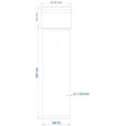 POLOPLAST PO Steckmuffenrohr POLO-KAL 3S DN 75/250  – 102421