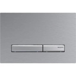 GEBERIT GE Sigma50 Dual-Flush Plate brushed chrome, square – 115.788.GH.2