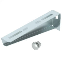 OBO Wall and Mast Cantilever with Mounting Screw M10x25, B210mm, Steel, Strip-Galvanised – 6424732