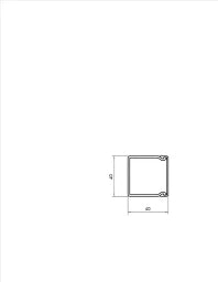 OBO Wand- und Deckenkanal mit Bodenlochung 4 0x40x2000 Polyvinylchlorid reinweiß RAL  – 6191126