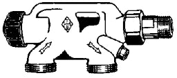 HEIMEIER Heimeier Einrohrventil 1/2" x 3/4" AG  – 3871-02.000