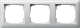 GIRA Frame 3-gang Standard 55 pure white glossy – 021303