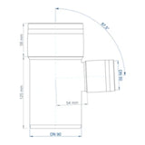 POLOPLAST PP Branch POLO-KAL XS DN 90/50/87Degrees – 102830