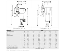 RESIDEO Resideo Fine Filter Primus-Plus F74CS-LF 0.1mm, lead-free, LFAA, 1 1/2" – F74CS-11/2LFAA