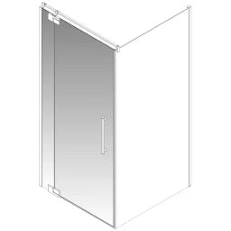 PALME Palme Aprejo Pivot Door 985x2000mm left, glass, nano Cenit chrome – V6VVD210/K1/29L
