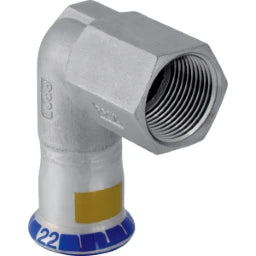 GEBERIT GE Mapress Stainless Steel Gas Transition Elbow 90 Deg. d28mm x Rp1 – 34147