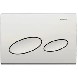 GEBERIT GE Betaetigungsplatte Kappa20, 2-Mengen Kunststoff weiss   – 115.228.11.1