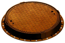 AET Shaft Cover OENORM B5110 Class D Cast Frame, round /Cast Cover, without ventilation with damping – 114224