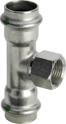 VIEGA Viega T-piece with SC Sanpress Inox 2317.2 in 28mm x Rp1 x 28mm Stainless Steel – 449 506