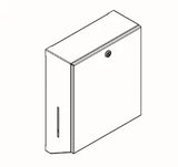 KWC AUSTRIA KWC Rodan Paper Towel Dispenser Surface Mounted, 335x275x112mm – 2000090056