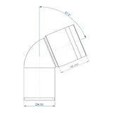 POLOPLAST PO Bend POLO-KAL XS DN 50/67Degree – 102123
