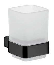 EMCO Emco Passion Frosted Crystal Glass Holder, black – BPPAASEGHS