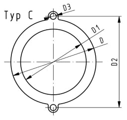 FISCHER GEORG GF Flat gasket EPDM for stub flange and weld neck flange d 50 – 748400310