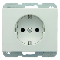 BERKER SCHUKO Socket with Increased Touch Protection K.1 polar white, glossy – 47357009