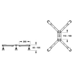 REHAU MEPA Shower Tray Foot BW-5 SF with ADS – 18961501140