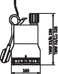 WILO Wilo Schmutzwasser-Tauchmotorpumpe Drain TMW 32/8, Rp 1¼, 230 V, 370 W  – 4048413