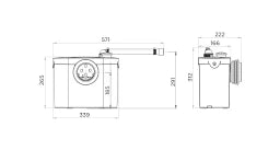 SFA Sanibroy Fäkalienhebeanlage SANIBROY UP  – 0001UP