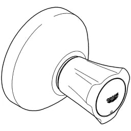 GROHE Grohe Costa L UP-Ventil Oberbau Markierung rot, chrom   – 19 809 001