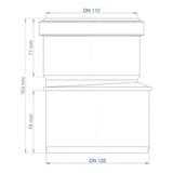 POLOPLAST PE Transition Pipe POLO-KAL NG DN 125/110 – 02286