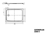 KALDEWEI Kaldewei Cayonoplan Shower tray 800x1000x185 Waste fitting flat, alpine white – 361647980001