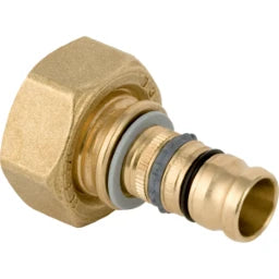 GEBERIT GE Mepla Anschluss fuer Eurokonus gerade d20mm x G3/4, vernickelt   – 612.623.00.5