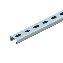 OBO Slotted Profile Rail, slot width 22mm 2000x41x21mm steel, strip-galvanized - 1123672