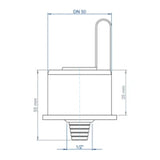 POLOPLAST PO Condensate Drain POLO-KAL DN 50 / 1/2" – 02358