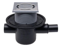 HUTTERER & LECHNER HL300 Bodenabl. DN50 waagr m. Zulauf DN40/50. 123x123mm/115x115mm   – HL300