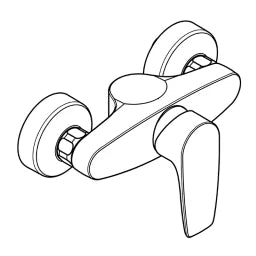 KLUDI Kludi Pure&Solid Shower Mixer DN15 intrinsically safe – 348410575
