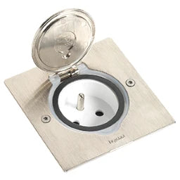 LEGRAND Cover set 1x2-module Inox Quad – 089700