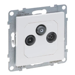 LEGRAND SEANO Einzeldose TV-R-SAT für HD-TV in d er Farbausführung Ultraweiss  – 765167