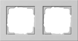 GIRA Abdeckrahmen 2f E2 Grau m   – 021237
