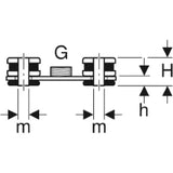 GEBERIT GE Base Plate Insulation Set G1/2 Fixed Point Fastening with Base Plate – 359.146.26.1