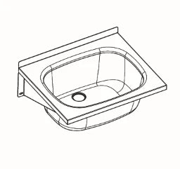 KWC AUSTRIA KWC Sirius Multi-Purpose Basin 600x500mm without Overflow, Chrome Nickel Steel – 207.0483.167