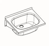 KWC AUSTRIA KWC Sirius Multi-Purpose Basin 600x500mm without Overflow, Chrome Nickel Steel – 207.0483.167
