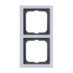 BUSCH-JAEGER Frame 2-gang Future Linear aluminum silver – 2CKA001754A4302