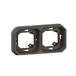 LEGRAND FR UP 2-gang support frame, horizontal and vertical, color: Anthracite – 069607L