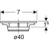 GEBERIT GE Ablaufdeckel Duschwanneneinlauf d52mm, verchromt   – 150.241.21.1
