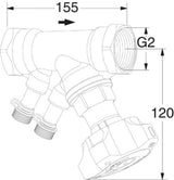 TA TA STAD Balancing Valve 2" without Draining Adapter, 52851050 – 52 851-050