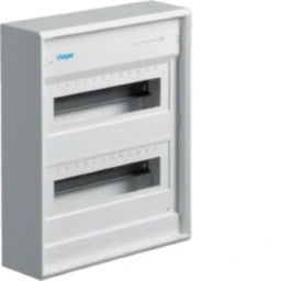 HAGER Small enclosure, Volta, surface-mounted distribution board, 2x12 PLE, IP30 – VA24BN