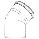 REHAU RAUPIANO PLUS Bogen DN 50, 30 Grad   – 11211041003