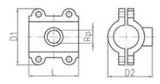 FISCHER GEORG FITTINGS Primofit Dichtschelle lang Fig. 712055 6/4"   – 775712055