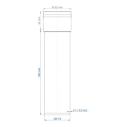 POLOPLAST PO Socket Pipe POLO-KAL XS DN 75/250 – 102031