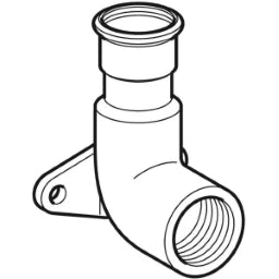 GEBERIT GE Mapress Stainless Steel Gas Connection Elbow 90 Deg. d22mm x Rp1/2 – 34139